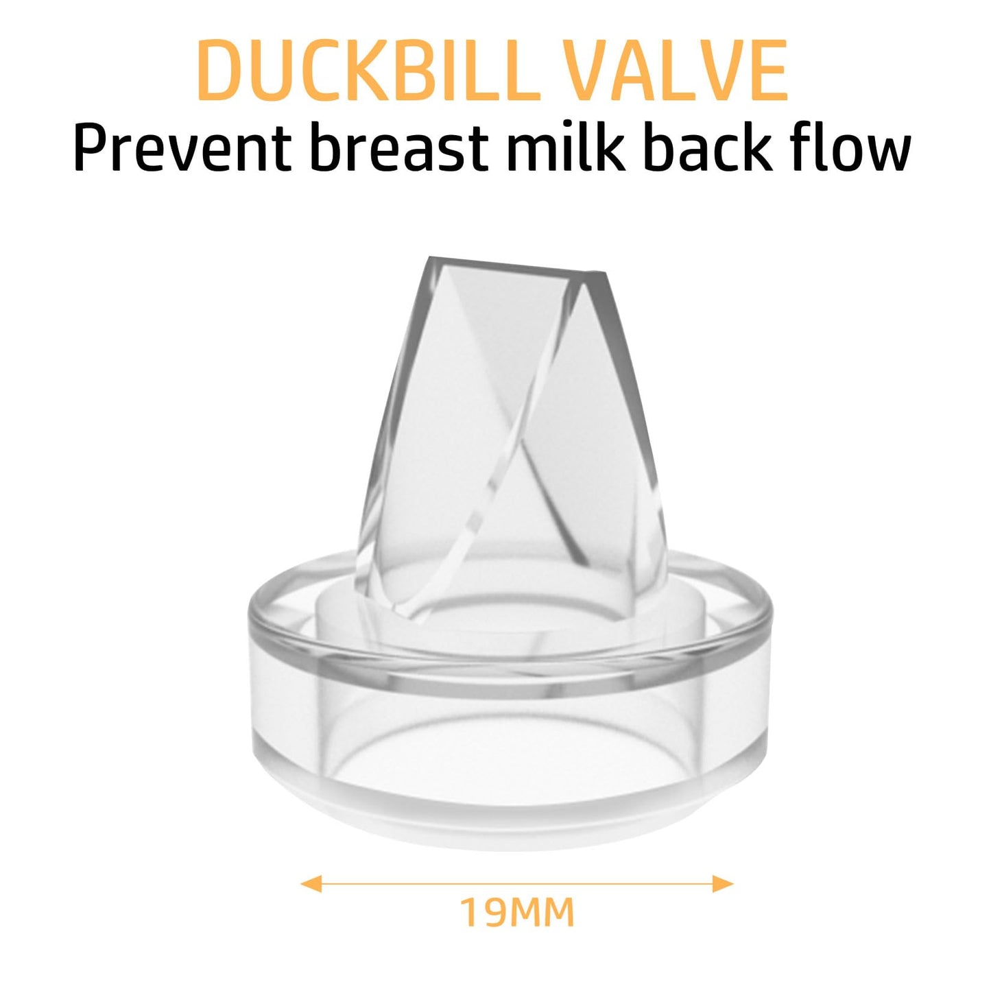 6 Pack Silicone Duckbill Valve Compatible With S9 / S12 / S9Pro / S12Pro Wearable Breast Pump, Electric Breast Pump Parts Access