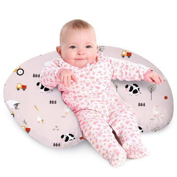 Little Grape Land Nursing Pillow For Breastfeeding, Breathable Breast Feeding Pillow And Positioner With Removable Cover For Mor