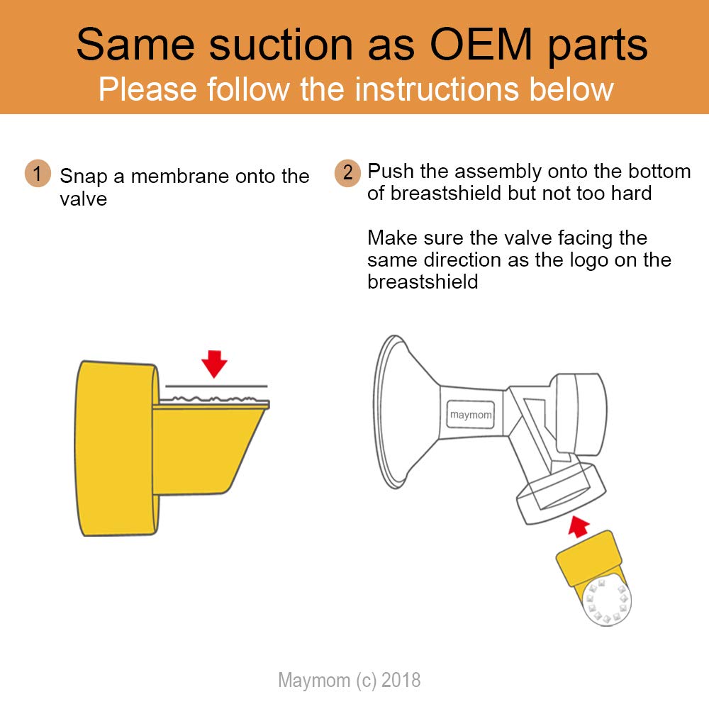 Maymom Tubing Compatible With Medela Replacement Tubing (Two Packs, 4 Tubes) 2 Valves And 2 Membranes For Medela Pump In Style A