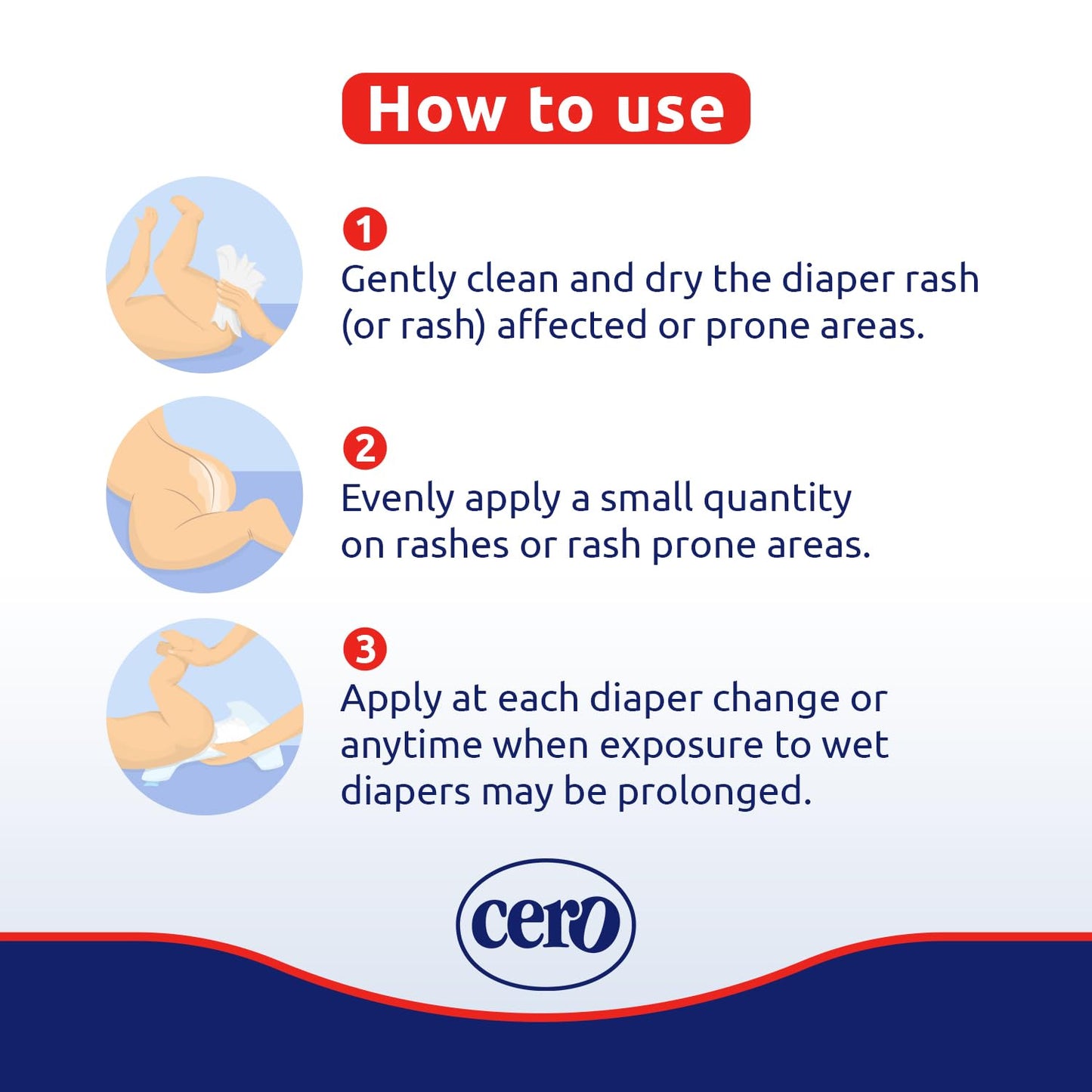 Crema Cero Diaper Rash Cream For Baby With Zinc Oxide - High-Strength Diaper Cream For Quick Relief And Protection - Hydrating A