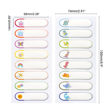 Waterproof Baby Bottle Labels For Daycare, 80Pcs School Name Label Stickers For Kids Stuff Personalized, Self Laminating, Dishwa