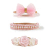 XuoAz Baby Girls Floral Headbands Set-Flower Crown Elastic Hairband for Newborn Toddler Hair Accessories (Pack of 10)