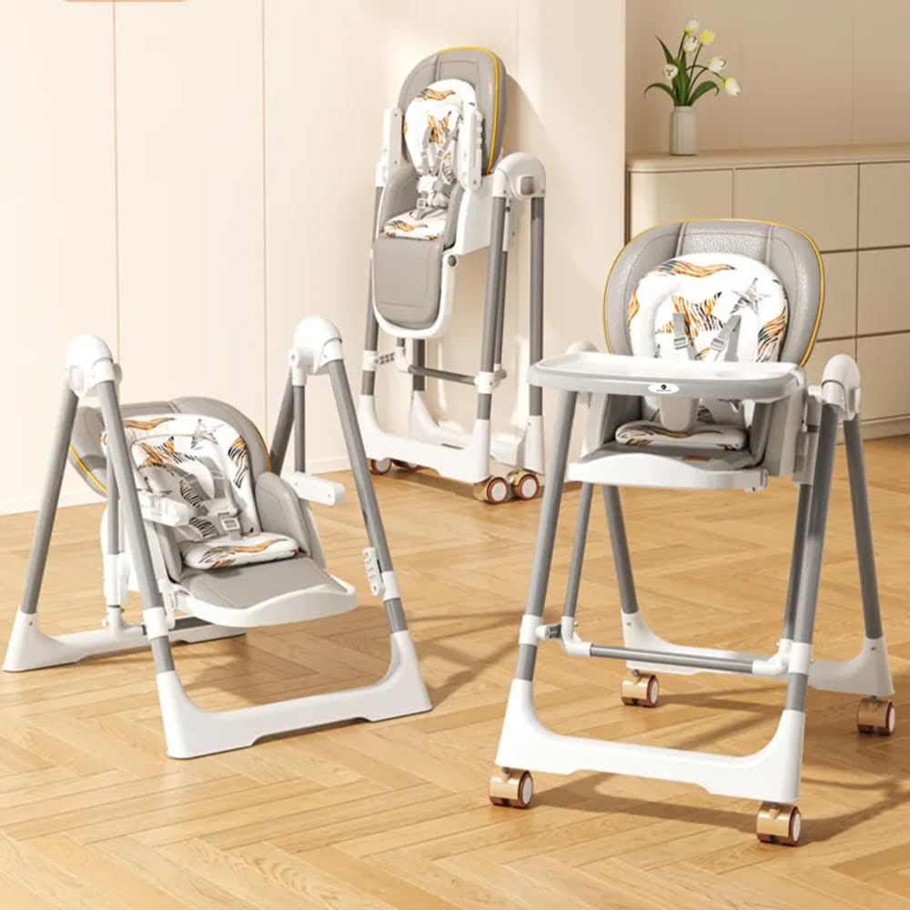 Staranddaisy Galaxy 2 In1 Rocking Baby High Chair For Boys And Girls Dining Chair 4 Level Reclining Position, Adjustable Height,