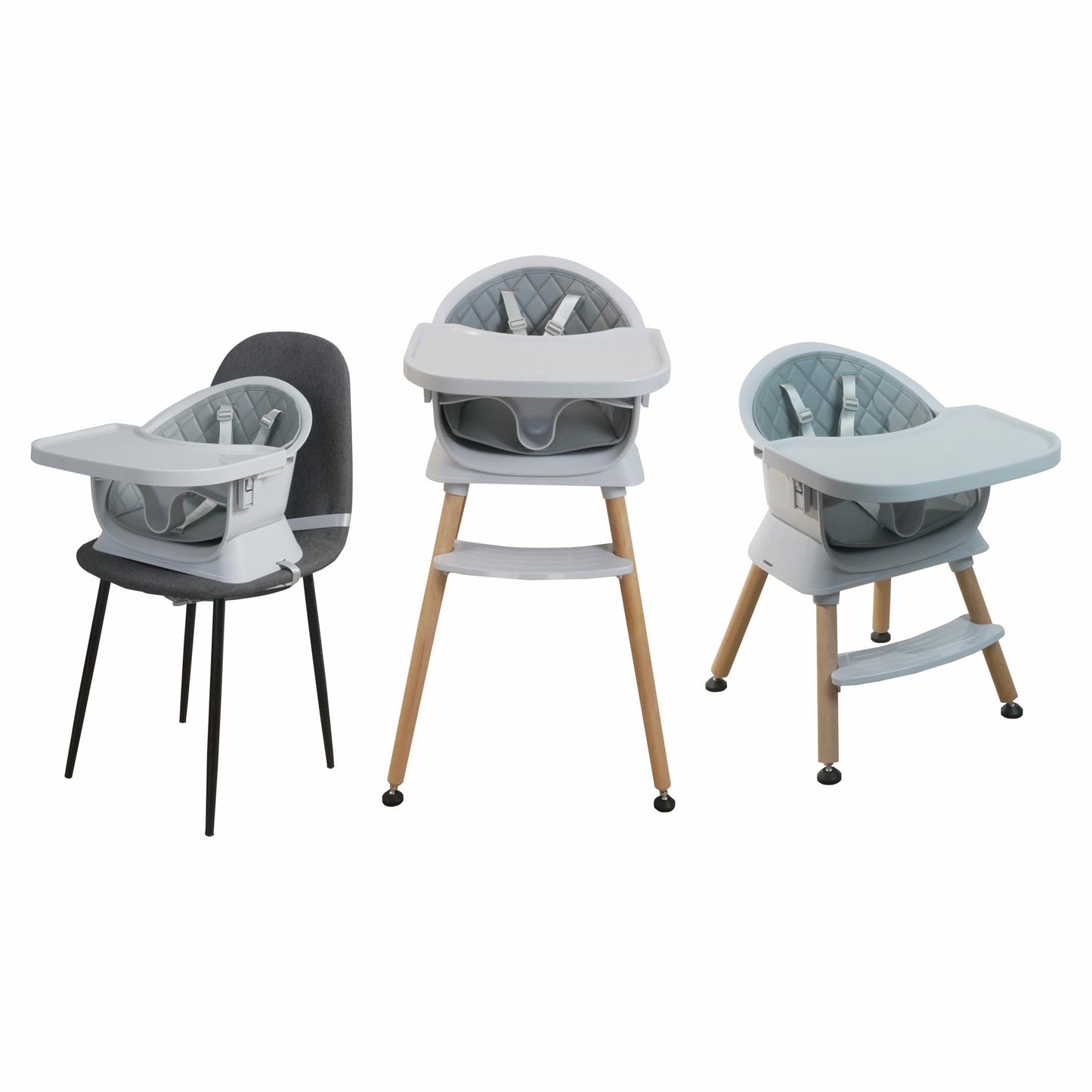 Albert Baby 3-In-1 Convertible Wooden High Chair For Babies And Toddlers, Dining Booster Seat, Toddler Chair, Easy To Clean Infa