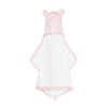 Little Giraffe Luxe Baby Towel With Ears, 24' X 41', Pink