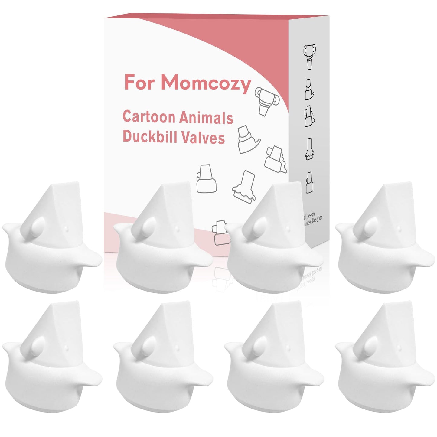 Cartoon-Style Duckbill Valves Compatible with Momcozy M5 M6 V1 V2 Pro Paruu P16 Breast Pumps, M5 / M6 Duckbill Valve, Momcozy Re