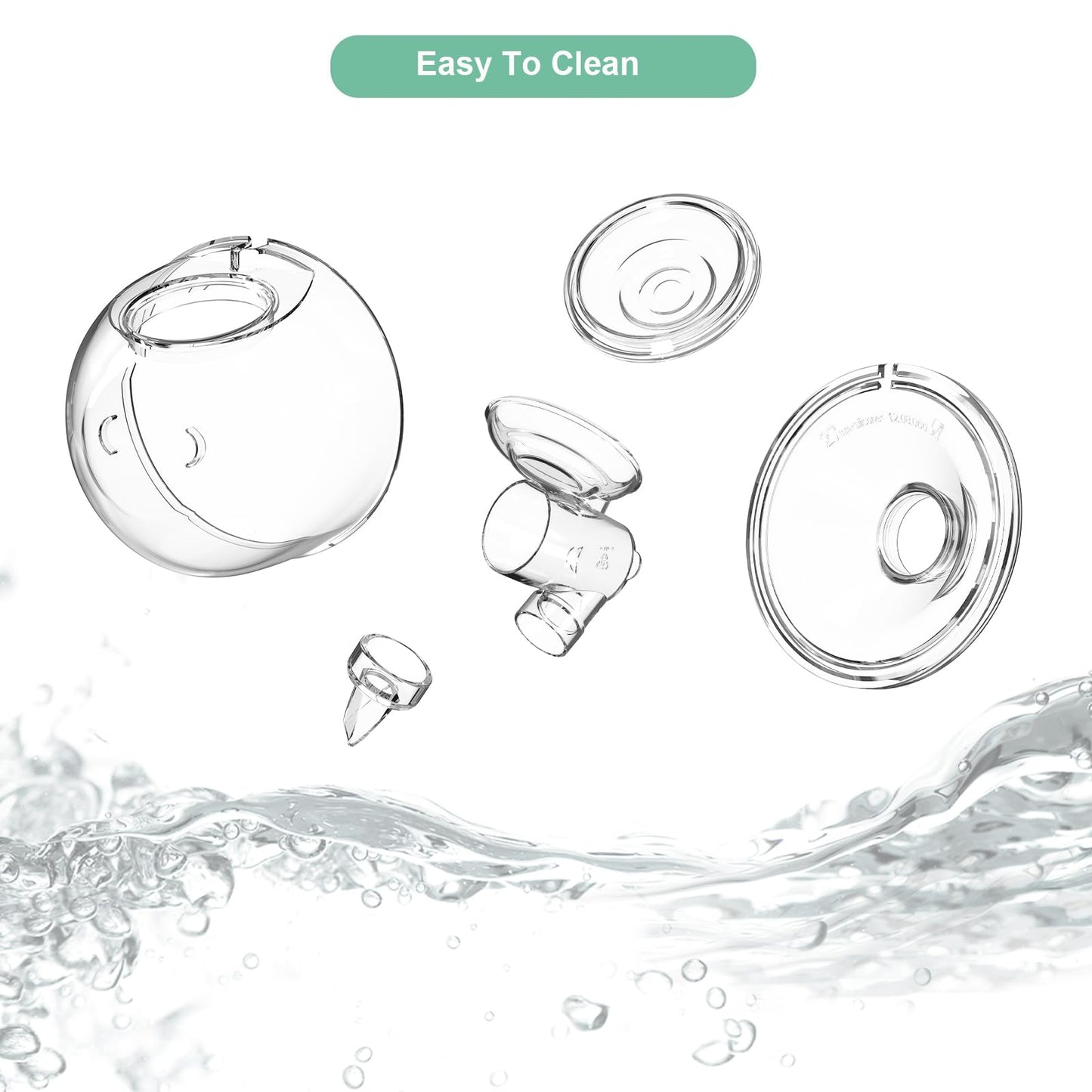 Pdfans 4Pcs Duckbill Valves Breast Pump Replacement Parts Compatible With Momcozy/Tsrete/Cppslee S9/S12 Wearable Breas Pump Acce