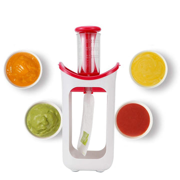 Squeeze Station, Pouch Filling Station For Homemade Babies And Toddlers Semi-Solid Food Portable Puree Squeezer Tool Consisting