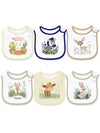 Baby Bibs For Boys And Girls, Waterproof Cotton 6 Pack, Drool And Mealtime (Multi7A)