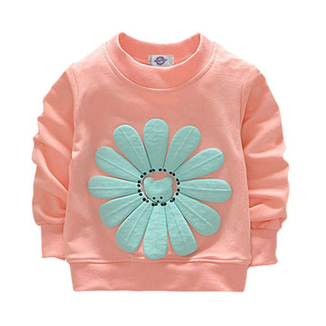 Toddler Baby Girls Sunflower Clothes Set Long Sleeve Top And Pants 2Pcs Outfits Fall Clothes (Age(1T), Pink)