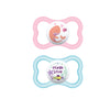 Mam Air Baby Pacifier, For Sensitive Skin, Sterilizer Case, 16+ Months, Girl, 2 Count (Pack Of 1)