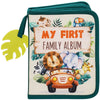 Urban Kiddy Baby'S My First Family Album | Soft Photo Cloth Book Gift Set For Newborn Toddler & Kids (Safari)