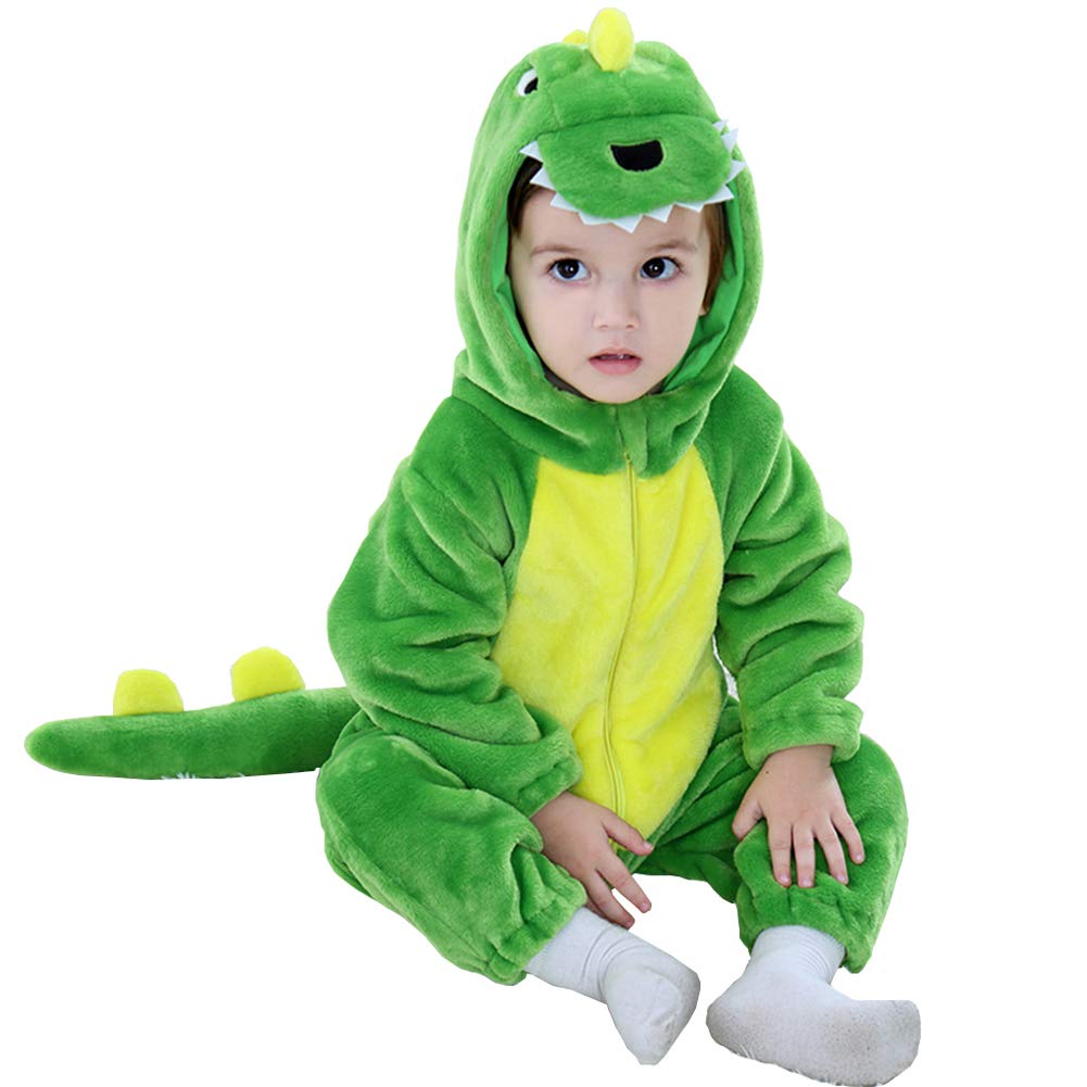 Merryjuly Baby Toddler Dinosaur Costume Halloween Costumes For Baby Girls Boys Infant Kids Hooded Animal Onesie Costume