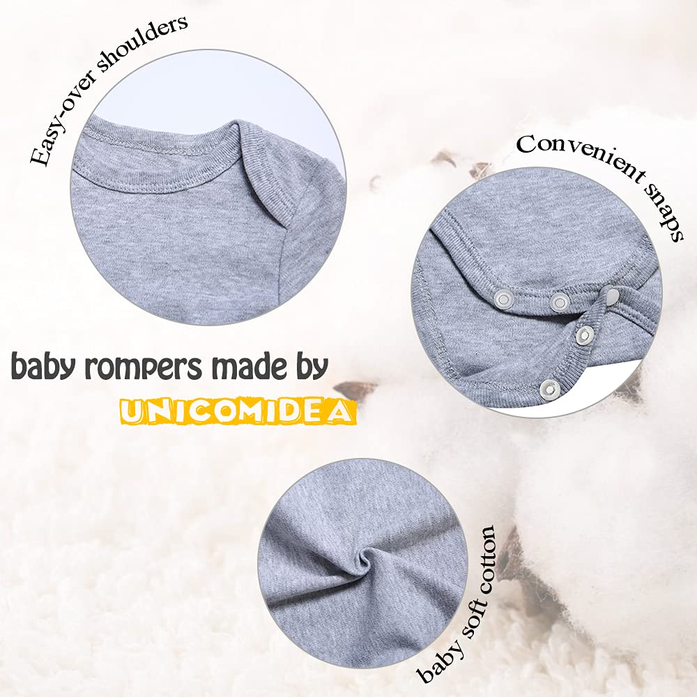 Unicomidea Baby Girl Jumpsuit Comfortable Unisex Baby Bodysuit Clothes Infant Rompers Letter Pattern Member Of Baby Body Suit Co