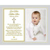 Poetry Gifts Baby Baptism Blessing For Boy Or Girl, Personalized With Name, Date And Photo, 8X10 Inch Custom Print