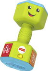 Fisher-Price Baby & Toddler Toy Laugh & Learn Countin Reps Dumbbell Rattle with Learning Lights & Music for Infants Ages 6+ Mont
