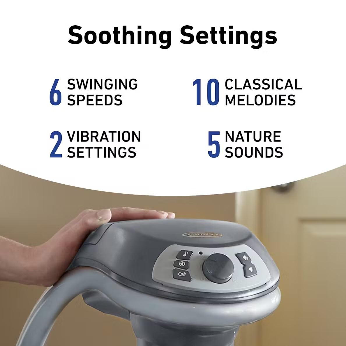 Graco Simple Sway 2-In-1 Swing And Bouncer With Removable Swing Seat And 6 Swinging Speeds For Toddler Swing Seat And Swing Chai