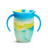 Munchkin Miracle 360 Trainer Sippy Cup With Handles, Spill Proof, 7 Ounce, Tropical Swirl, Blue/Multi