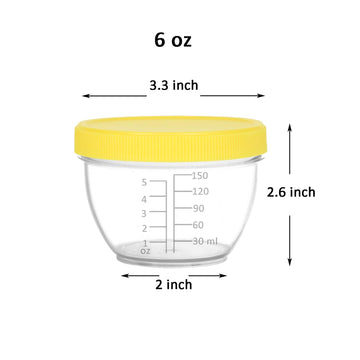 Youngever 18 Sets Baby Food Storage, 6 Ounce Baby Food Containers With Lids, 9 Bright Pink Colors, With Lids Labels