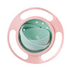 Song Qing Magic Gyro Bowl 360 Degree Rotate Spill-Proof Bowls With Lid Plastic Creative Dishes Practice Feeding Bowls