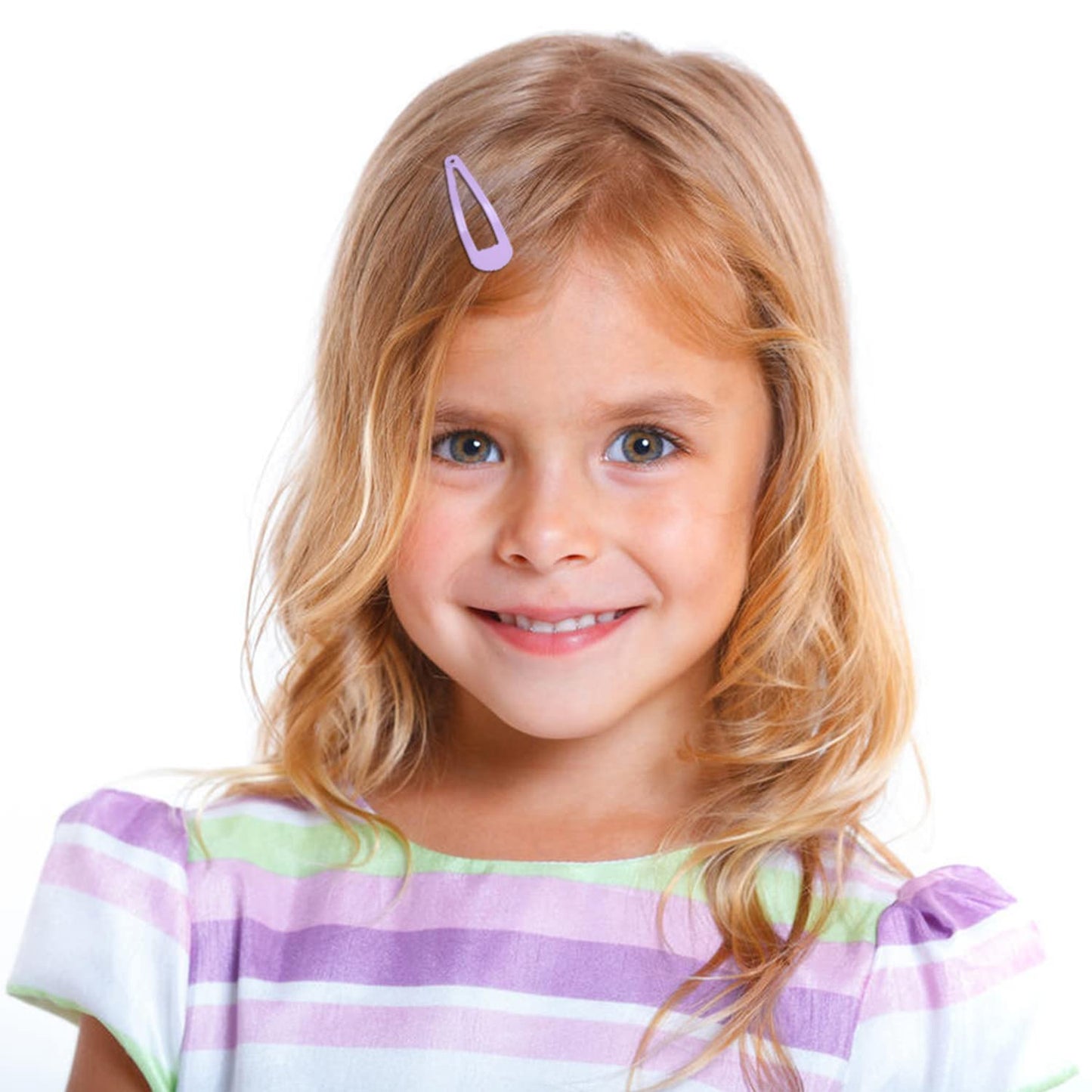 Cinaci 120 Pack Bulk Solid Plain Blank Diy Craft 5Cm/2' Silver Metal Snap Hair Clips With Hole Hair Barrettes For Women Girls B