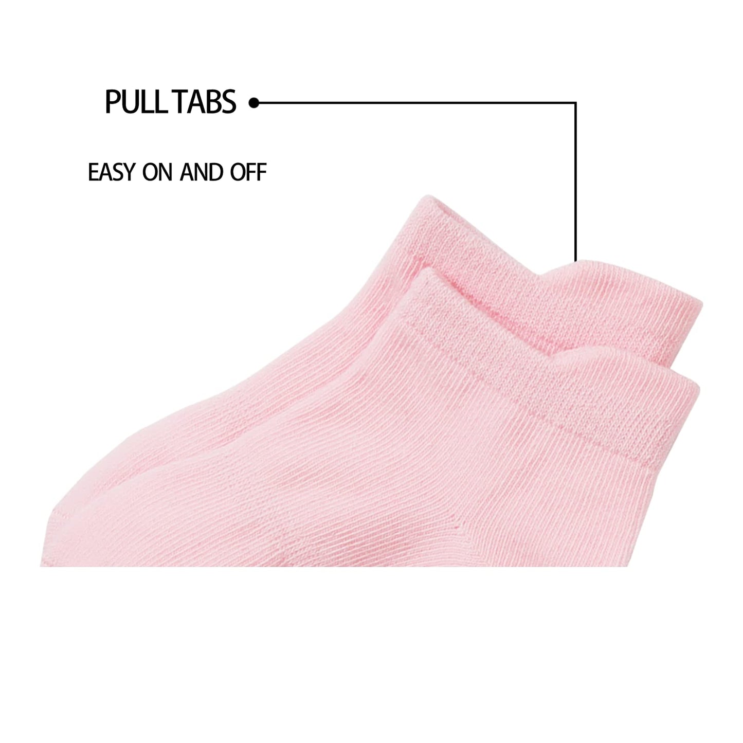 Qiyiendian 6 Pairs Non Slip Cozy Warm Ankle/Low Cut Socks With Grips For Baby Infant Toddler Kids Boys Girls(6-Multicolor A,6-12