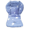 Twoworld High Chair Cushion, Large Thickening Baby High Chair Seat Cushion Liner Mat Pad Cover Breathable (Blue Star)