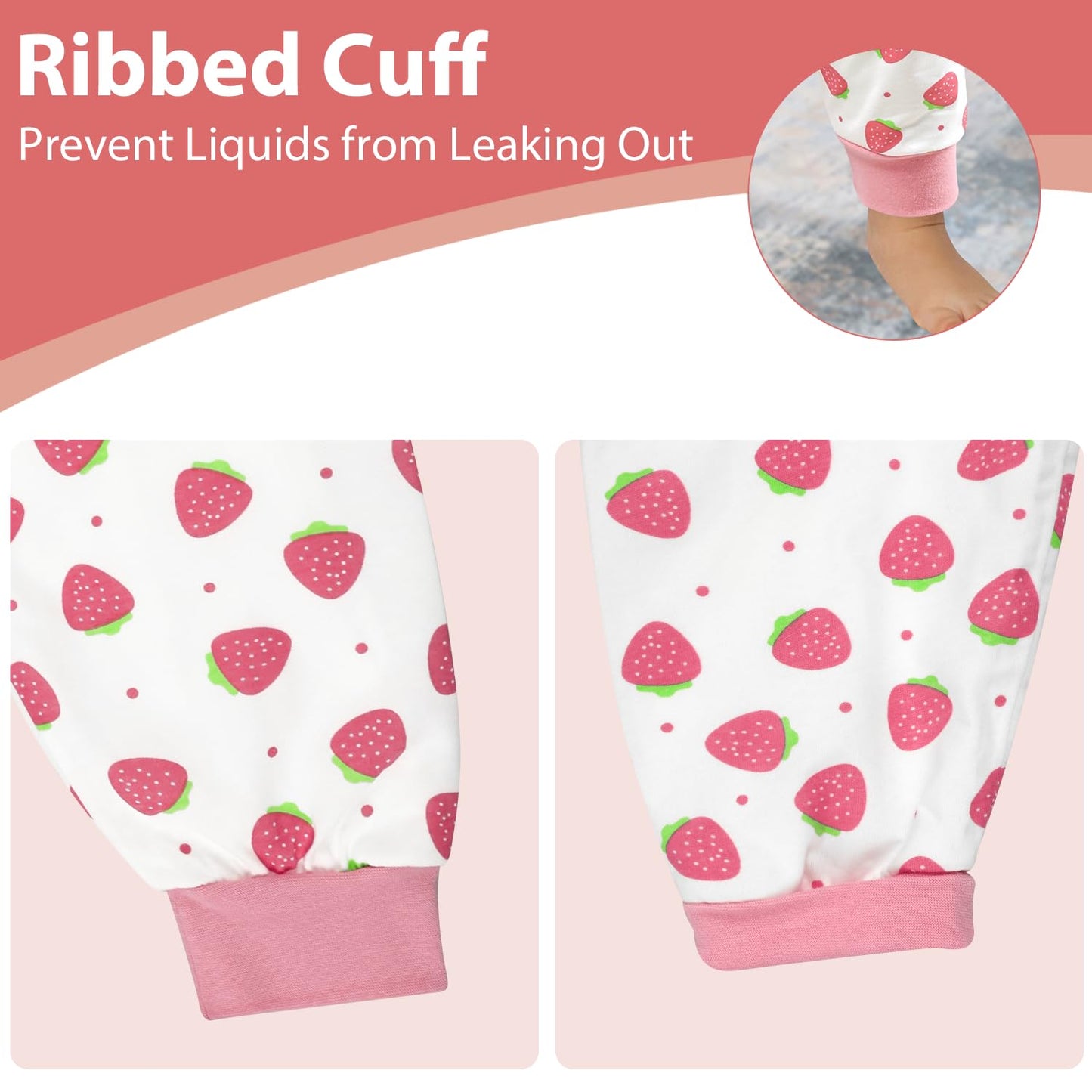 Moomoo Baby Waterproof Diaper Pants For Potty Training 2 Packs Nighttime Diaper Pants For Girls