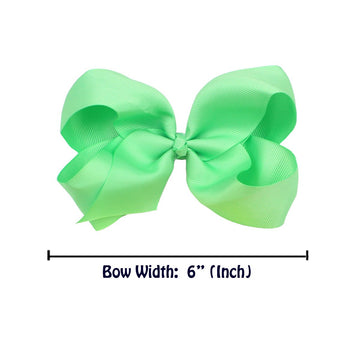 C Llot 40 Pieces 6 Inch Hair Bows For Girls Clips Grosgrain Ribbon Boutique Hair Bow Alligator Clips For Girls Teens Toddlers K