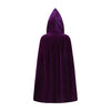 Knelor Kids Hooded Velvet Cloak Robe Halloween Cosutme Cape Fancy Cosplay Costumes 3 To 16 Years (S/Age 3-4, Purple)