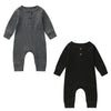 Iddolaka 2 Pack Newborn Baby Boy Girl Long Sleeve Romper Jumpsuit Bodysuit One Piece Coverall Fall Winter Clothes(G-Long Sleeve