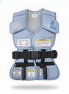 Gokiz 801 Child Restraint Vest - Lightweight Portable Car Seat Belt Positioner, Travel Safety Harness (Ages 3-6, Light Blue)