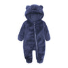 Babymine Toddler One Piece Jumpsuit Cotton Fleece Romper Cute Pattern Down Jacket Long Sleeve Warm Onesies Spring Outwear Outfit