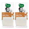 Mother Sparsh Moisturizing Milky Baby Bathing Soap Bar - 75Gx2 | Ph 5.5 With Milk, Coconut Oil And Vitamin E, Prevents Dryness &