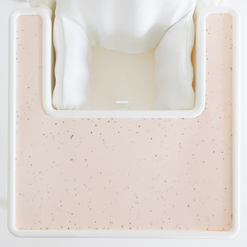 Yeah Baby Goods Placemats Compatible W/Antilop High Chair (Blush Speckle) - Slip-Resistant & Food-Grade Silicone High Chair Mat