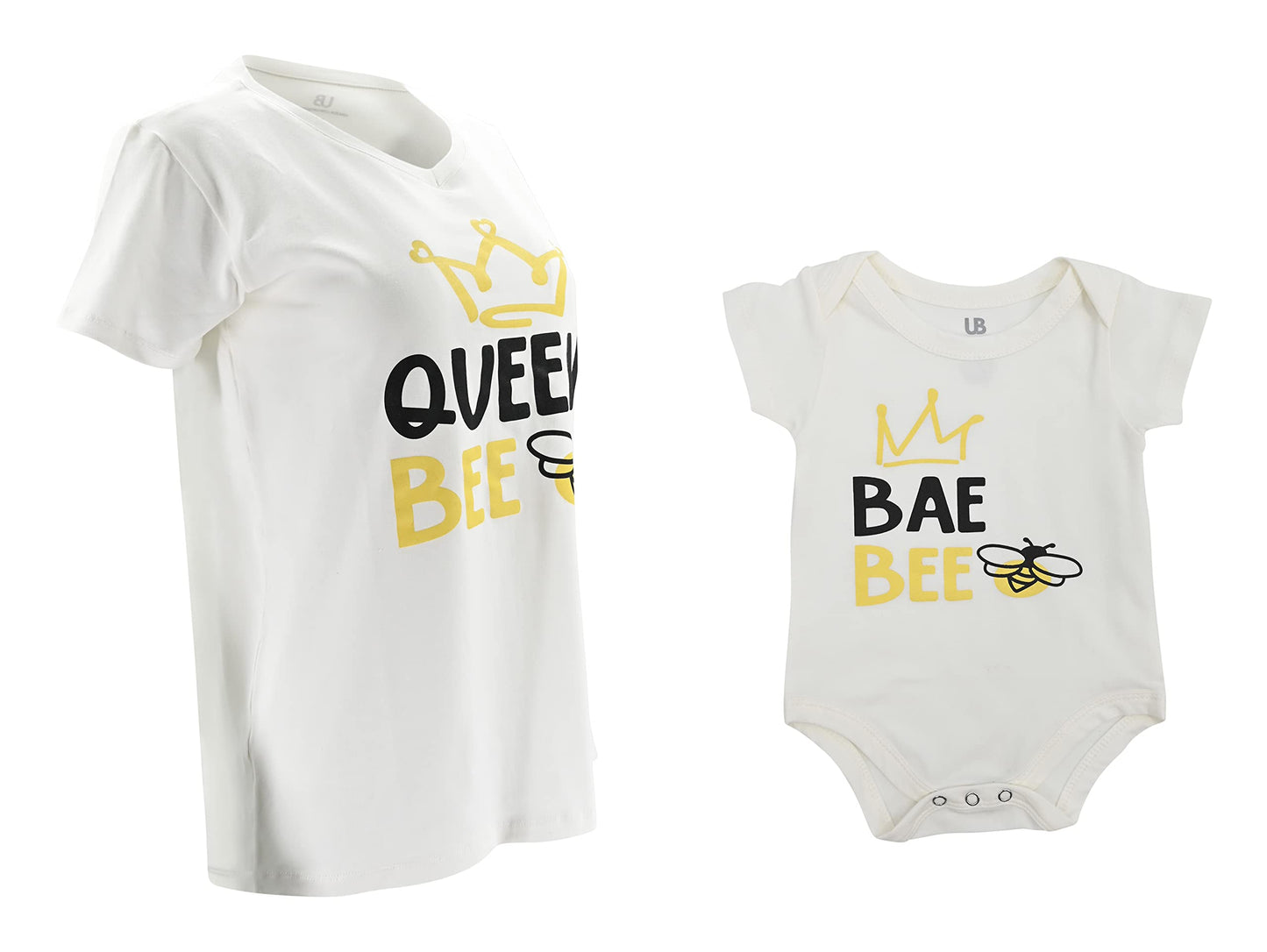 Unique Baby Queen Bee Mothers Day Mommy And Me Matching Shirt (3Xl, Off White)