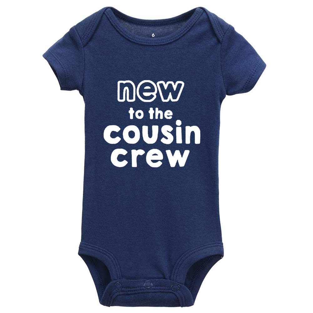Migsrater Baby Bodysuit New To The Cousin Crew Infant Clothes One-Piece Outfits Romper