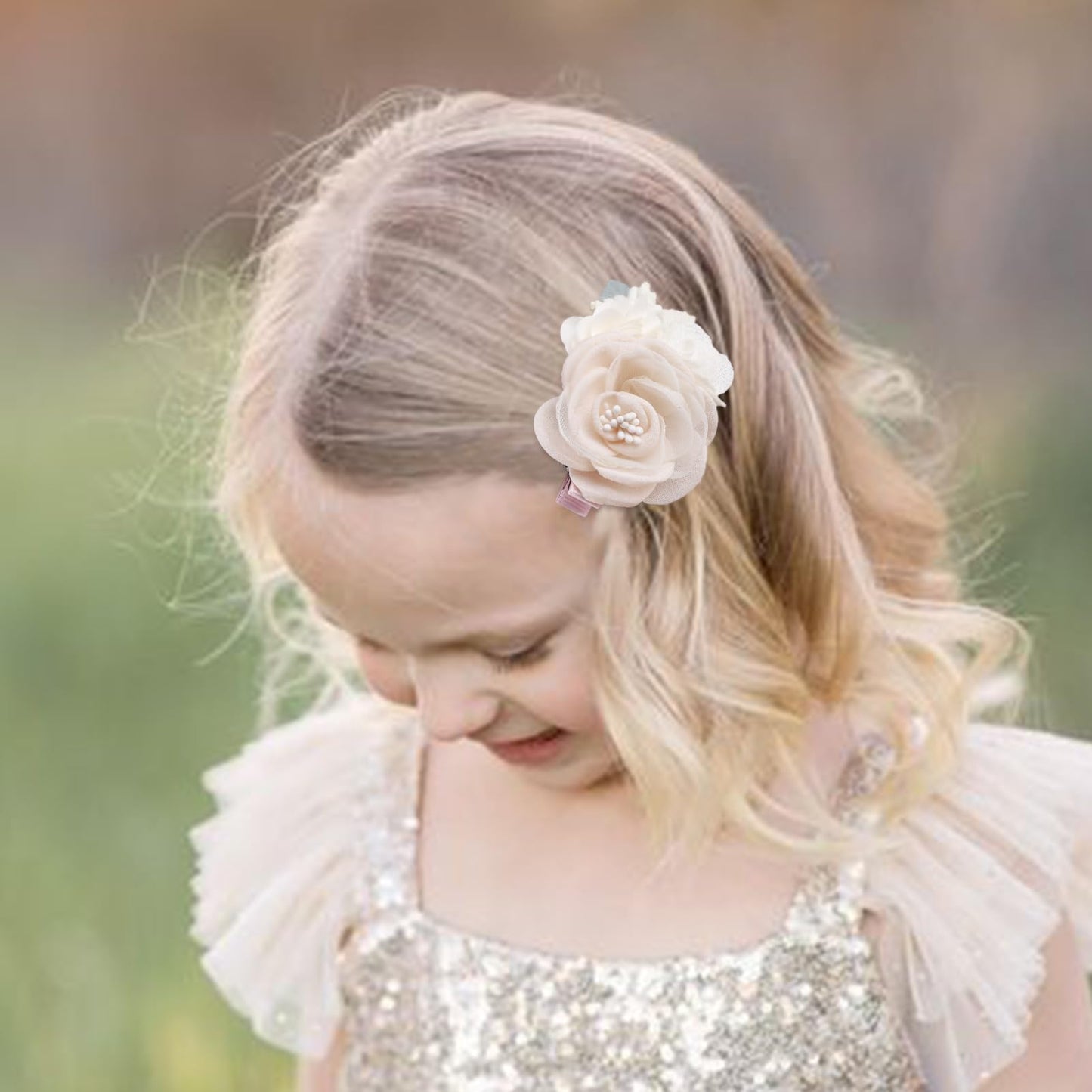 Flower Hair Clip Bfnaagirl Baby Girl Hair Bows Hair Accessories Alligator Clips For Infants Toddlers Gift (One Size, Flower8059)