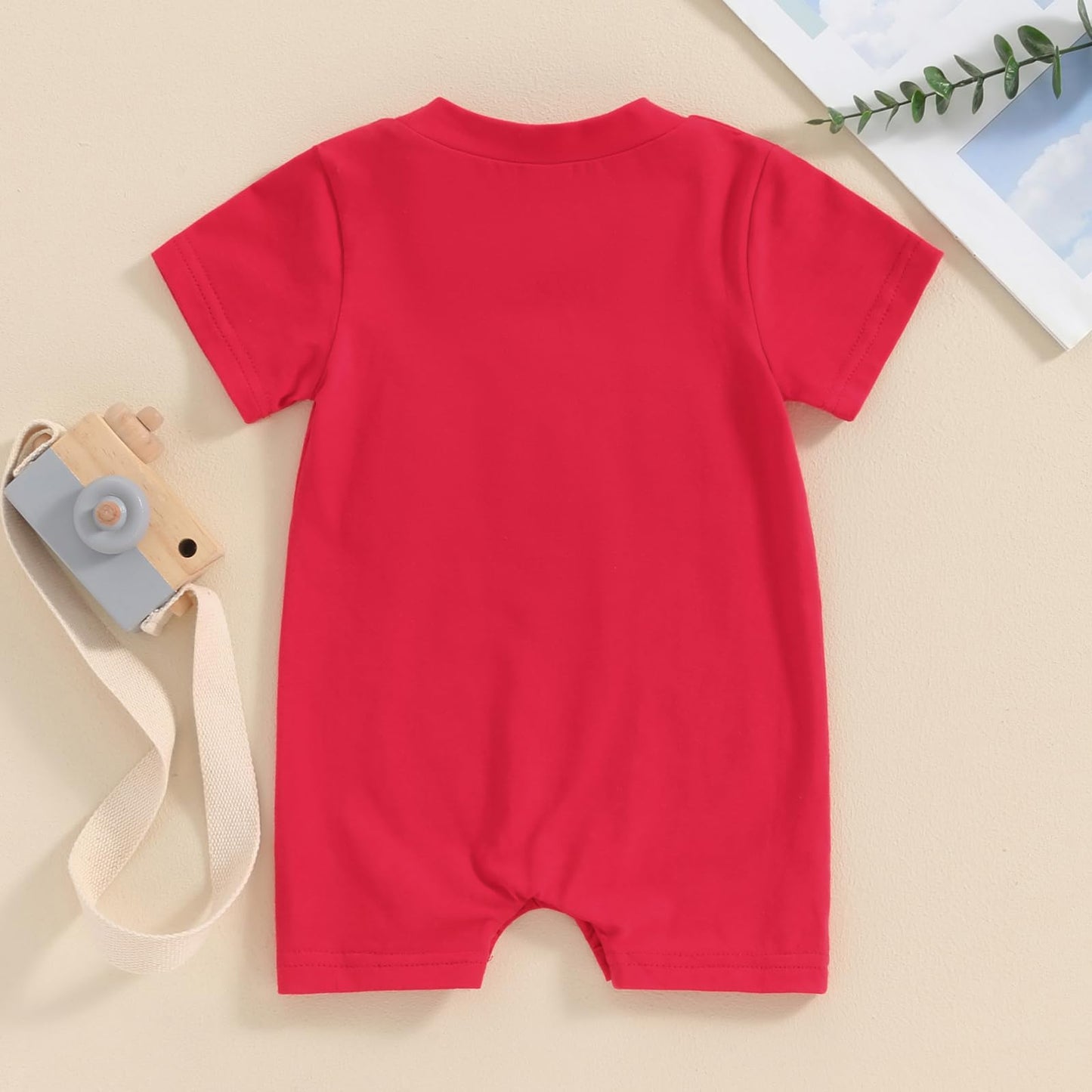 Fybitbo 4Th Of July Baby Boy Girl Outfit Usa Flag Jumpsuit Short Sleeve Romper Newborn Fourth Of July Onesie Clothes (My First 4