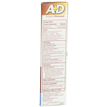 A&D Diaper Rash Ointment Skin Protectant Original - 4 Oz, Pack Of 5