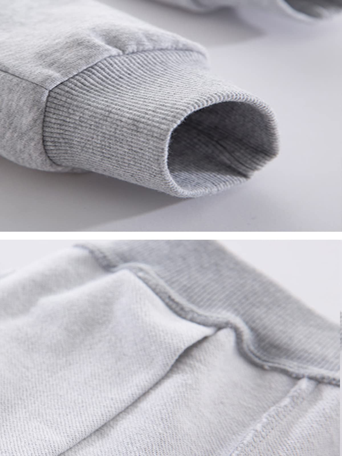 Gfqlong Toddler Baby Boys 2 Pack Cotton Active Jogger Pants,Kids Casual Athletic Sweatpants Solid Pocket Bottoms,Navy Blue+Blue