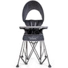 Baby Delight Go with Me Uplift Deluxe Portable High Chair | Sun Canopy | Indoor and Outdoor | Grey