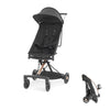 Evolur Roamer Ultra Lightweight Stroller, Compact One-Hand Self-Standing Fold Travel Stroller with 5-Point Safety Harness, Adjus