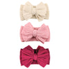 Chiduerm Baby Bows Headbands Nylon Hairbands Baby Girl Bows Hair Accessories For Infant Toddler Essentials(Beige Pink Red, Mid)
