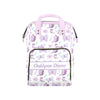 Noverbibi Custom Diaper Bag for Baby Girl Customized Butterfly Purple Baby Bag Personalized Nursing Bags with Name Custom Name M