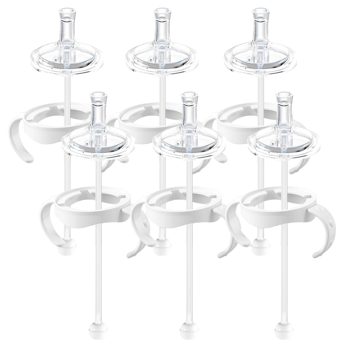 Straw Sippy Cup Conversion Kit for Philips Avent Natural Baby Bottles, Soft top and Weighted Transition Cup Kit with Handles, Pa