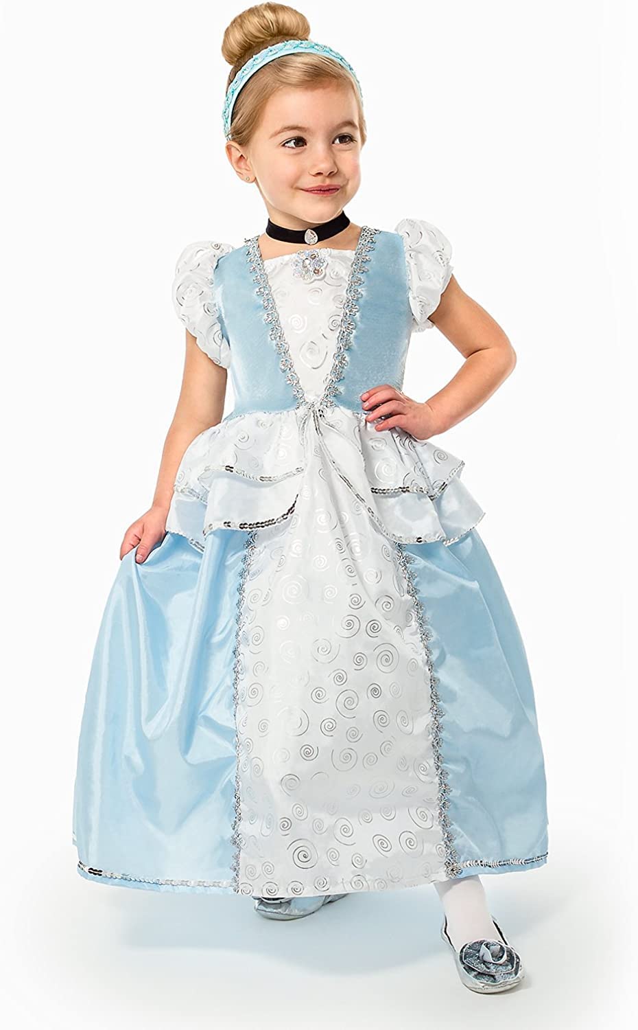 Little Adventures Princess Headband & Glove Set Costume Accesories For Girls - One-Size (3+ Yrs) (Cinderella)