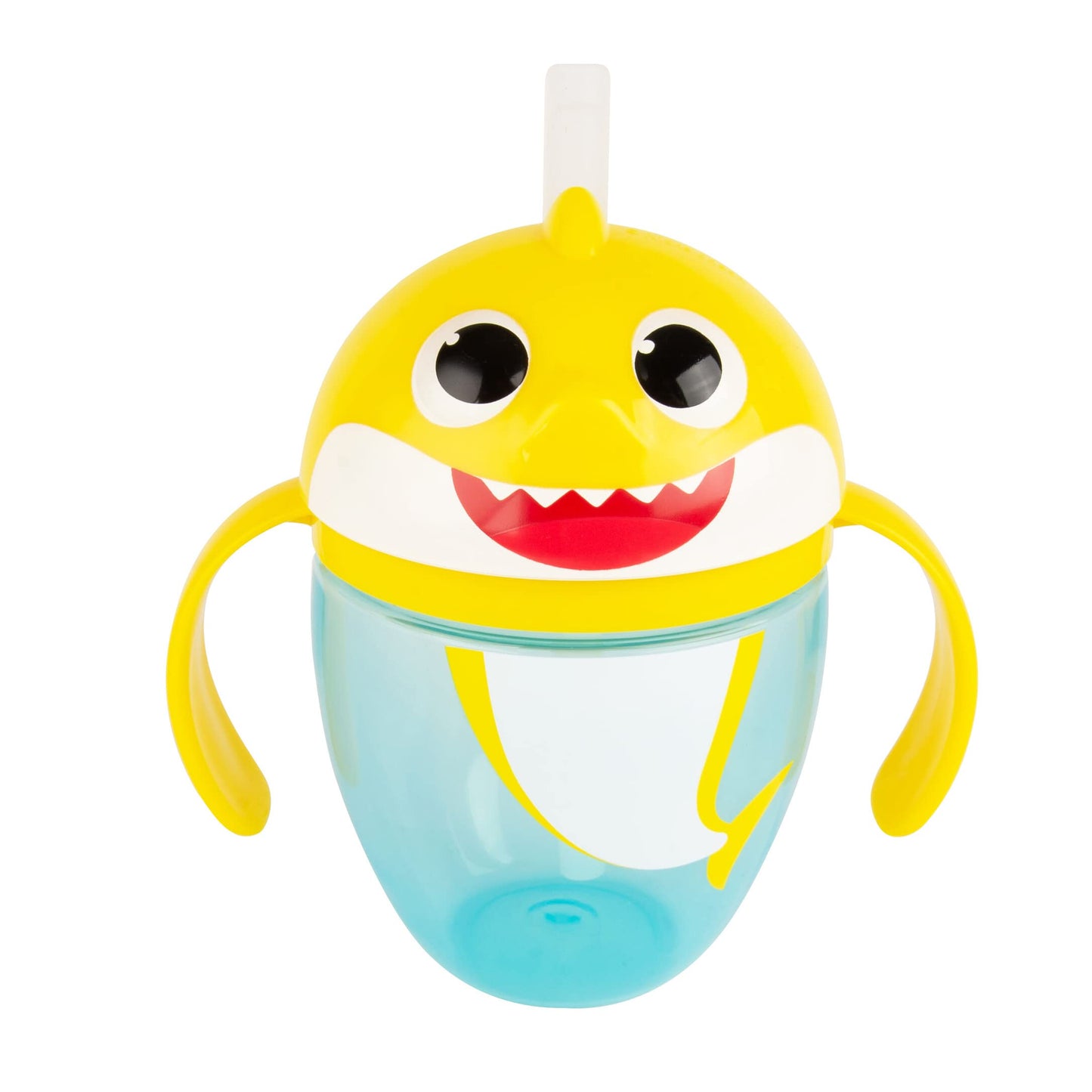 The First Years Pinkfong Baby Shark Straw Cup - Sippy Cup With Straw And Handles - Toddler Cups For Ages 9 Months And Up - 1 Cou