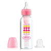 Dr. Brown'S Anti-Colic Options+ Narrow Sippy Bottle Starter Kit, 8Oz/250Ml, With Level 3 Medium-Fast Flow Nipple And Soft 100% S
