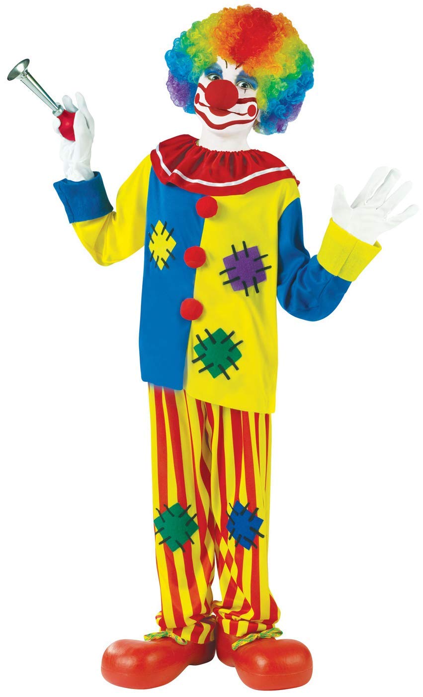 Fun World Big Top Clown Costume, Large 12-14, Multicolor